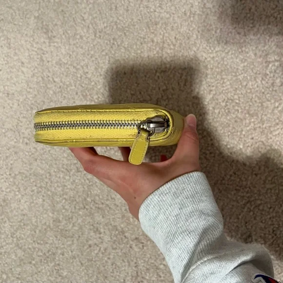 Chanel Yellow Quilted Zippy Long Wallet - Picture 3 of 10